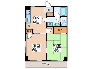 朋會マンションＢの物件間取画像